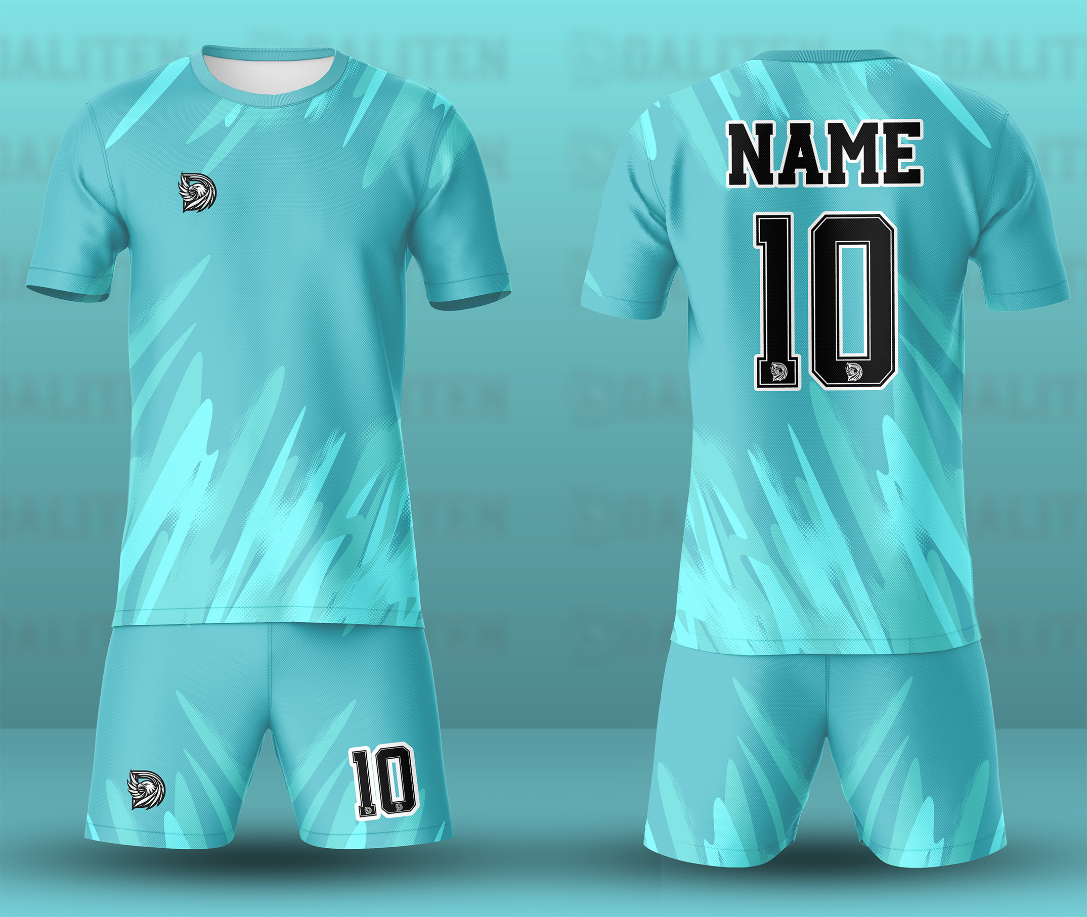 ست پیراهن شورت ورزشی کد D12