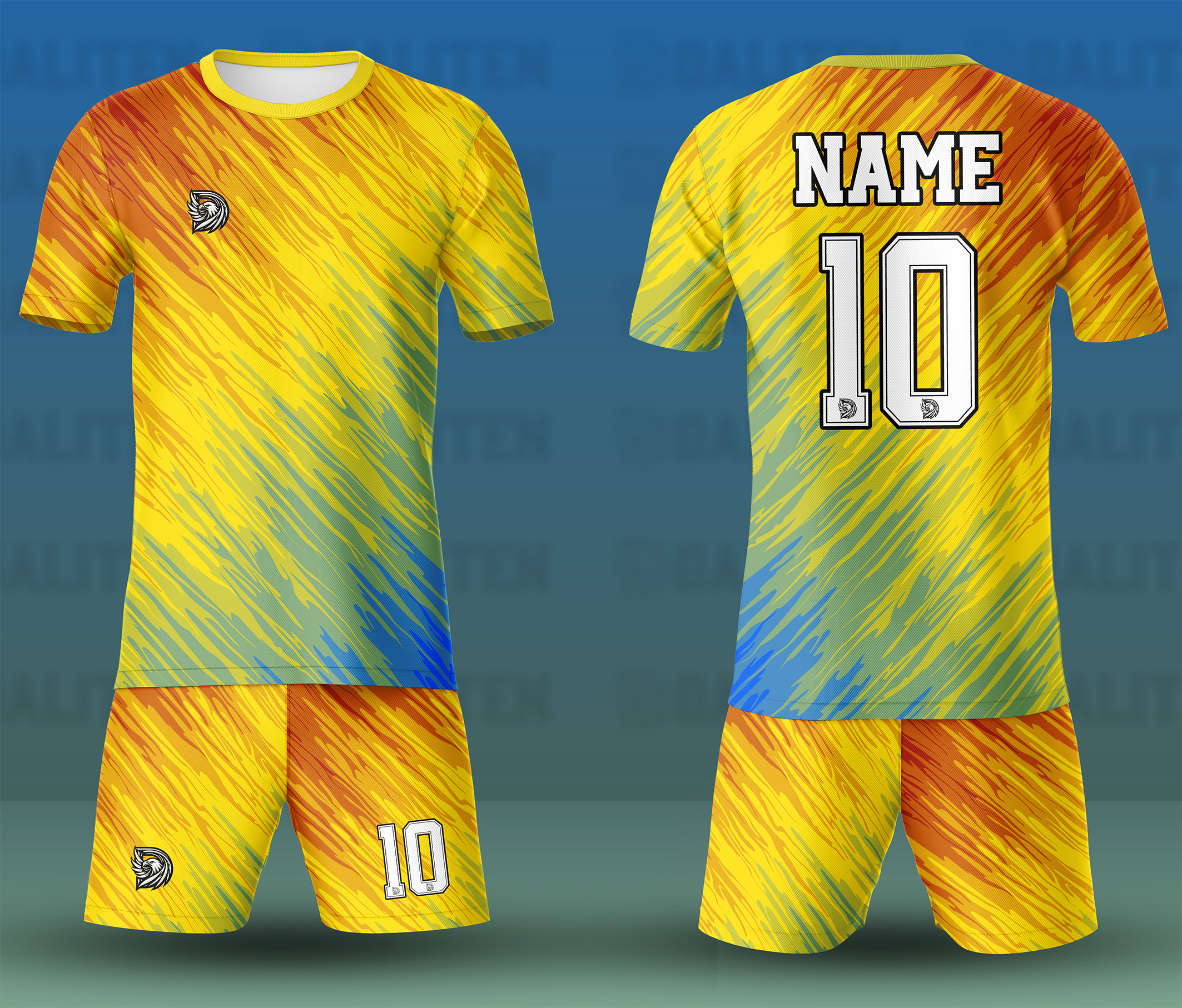 ست پیراهن شورت ورزشی کد D61