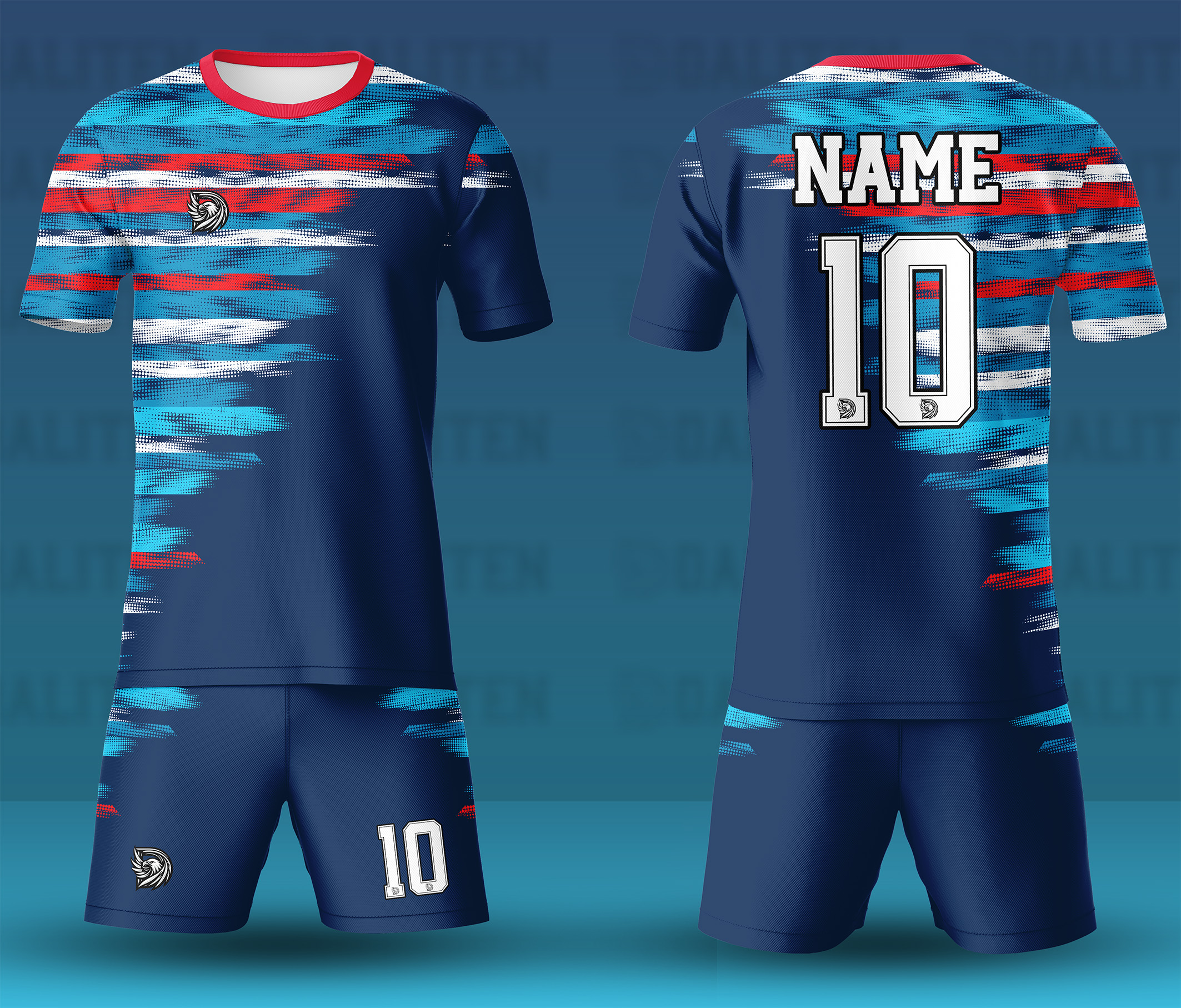 ست پیراهن شورت ورزشی کد D65